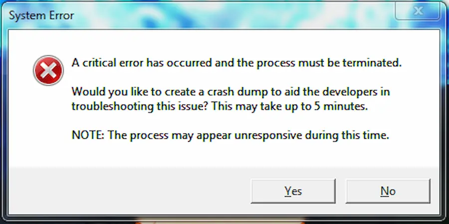 Error crítico de League of Legends